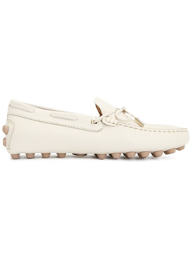 Gommino Bubble Leather Driving Shoes Off White - TOD'S - BALAAN 5