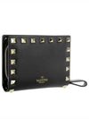 Rockstud Multiflap Half Wallet RW2P0620 BOL 0NO - VALENTINO - BALAAN 3