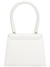 Le Chiquito Moyen Medium Leather Tote Bag White - JACQUEMUS - BALAAN 5