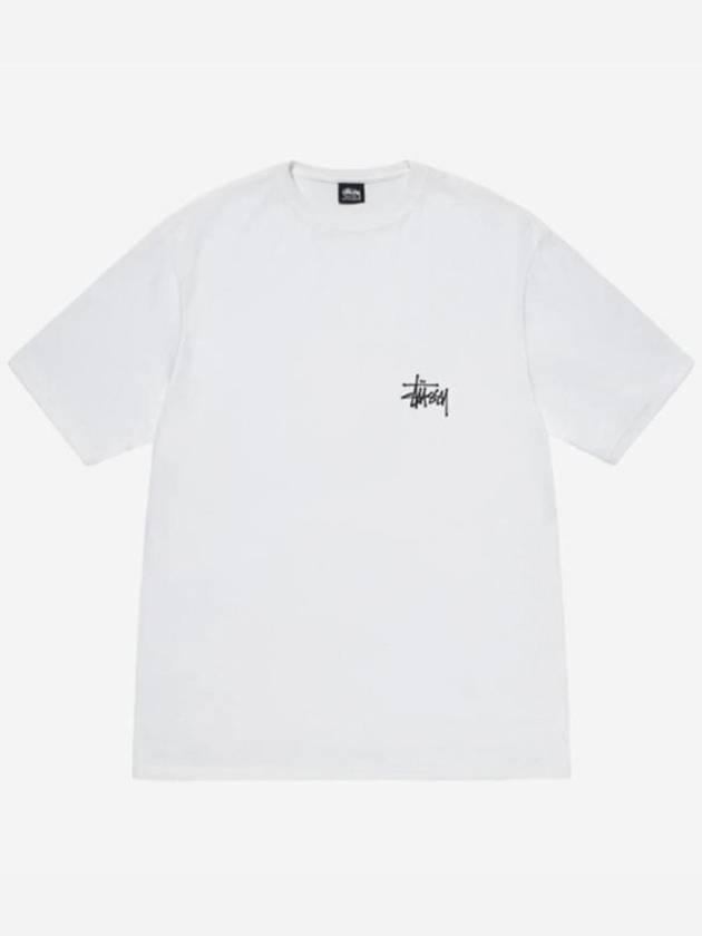 Basic Short Sleeve T-Shirt White - STUSSY - BALAAN 4