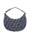 Graphy Small Shoulder Bag Dark Blue - FENDI - BALAAN 1