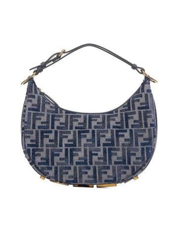 Graphy Small Shoulder Bag Dark Blue - FENDI - BALAAN 1