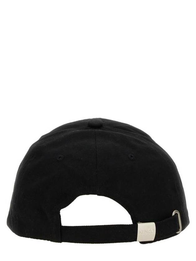 Embroidered Logo Ball Cap Black - KENZO - BALAAN 4