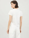 Cotton Short Sleeve T-Shirt White - MAX MARA - BALAAN 6