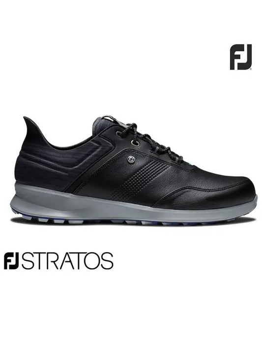 STRATOS Spikeless Golf Shoes 50078 W Black Charcoal Blue Jay Men’s - FOOTJOY - BALAAN 2