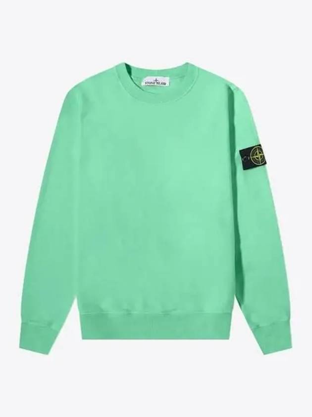 Wappen Patch Crew Neck Sweatshirt Green - STONE ISLAND - BALAAN 2