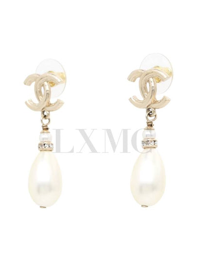 Pearl Earrings Showline CC Logo AB8513 - CHANEL - BALAAN 2