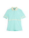 Golf Moira Short Sleeve Polo Shirt Aruba Blue - J.LINDEBERG - BALAAN 2