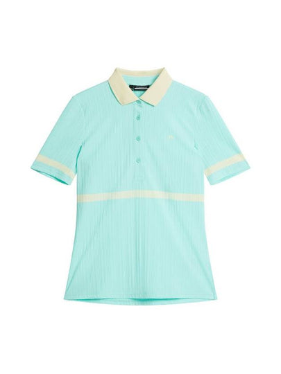 Golf Moira Short Sleeve Polo Shirt Aruba Blue - J.LINDEBERG - BALAAN 2