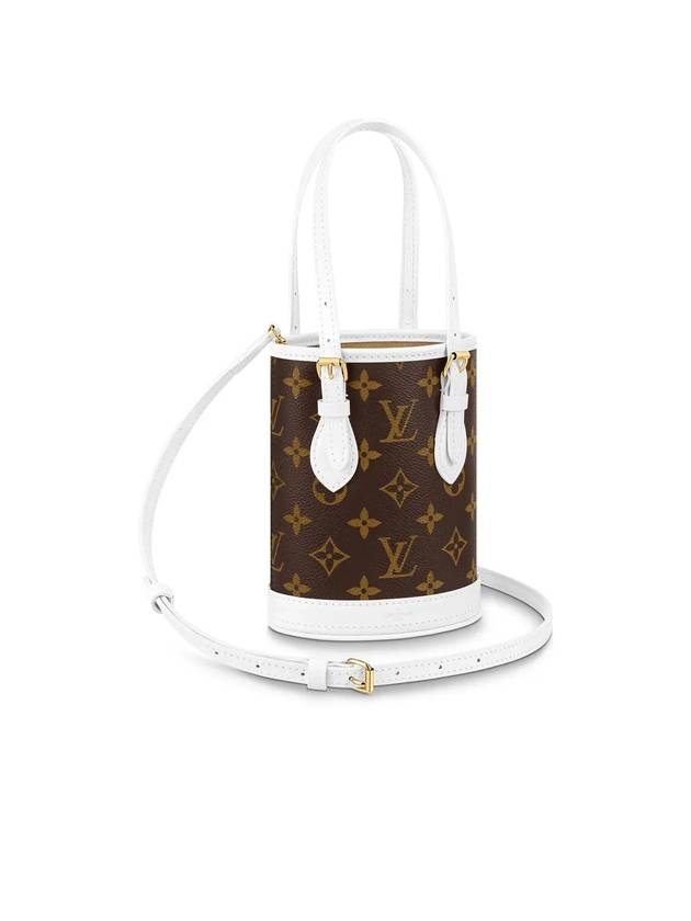 Monogram Canvas Nano Bucket Bag White - LOUIS VUITTON - BALAAN 1