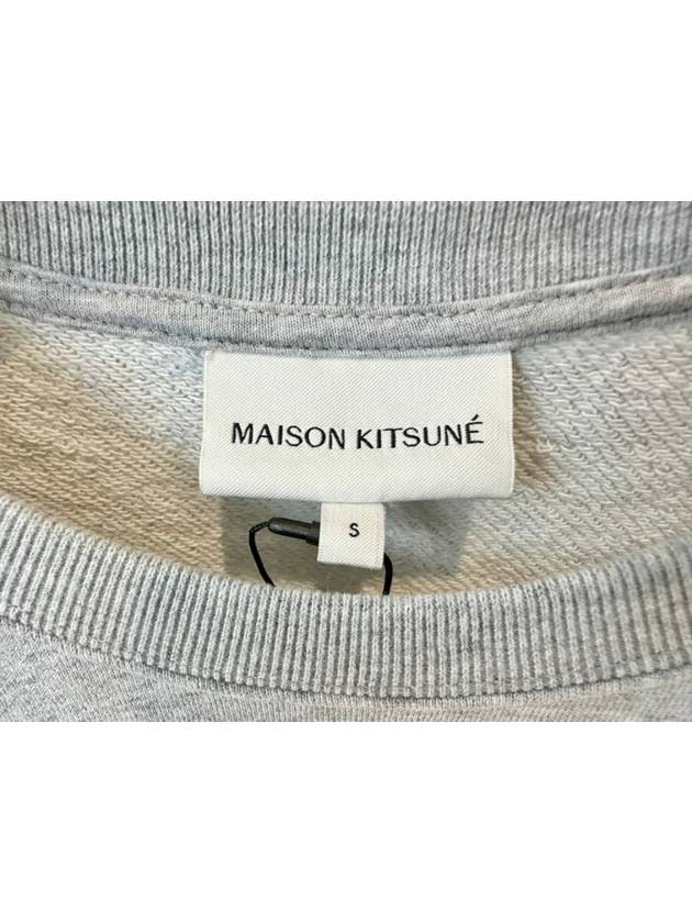 Sweatshirt LW00312KM0001 Light Gray Melange S - MAISON KITSUNE - BALAAN 4