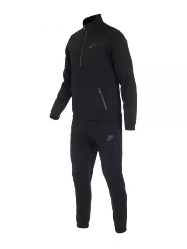 NSW Polyknit Quarter Zip Training Set Black - NIKE - BALAAN 2