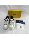 7 Fendi Men s Flow Nylon Low Top Sneakers White - FENDI - BALAAN 3