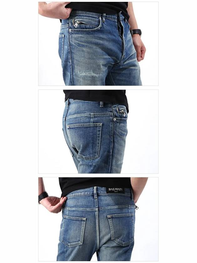 S Skinny Fit Damaged Washed Jeans S7H?9000?T021?155 - BALMAIN - BALAAN 4