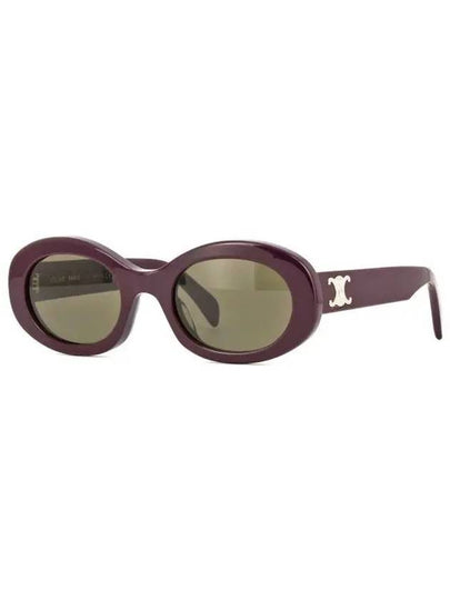 Eyewear Triomphe 01 Acetate Sunglasses Aubergine - CELINE - BALAAN 2