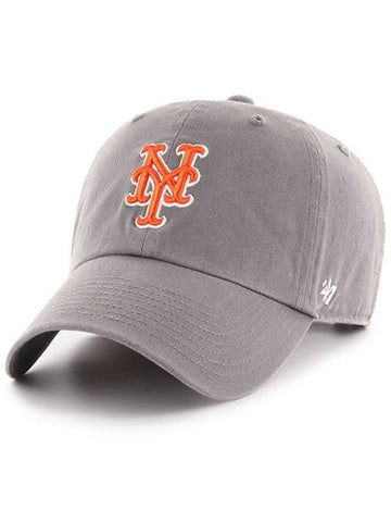 NY Big Logo New York Mets Premium Line Ball Cap Dark Grey - 47BRAND - BALAAN 1