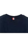 Cotton Oversized Pocket Short Sleeve T-Shirt Navy - THOM BROWNE - BALAAN 7