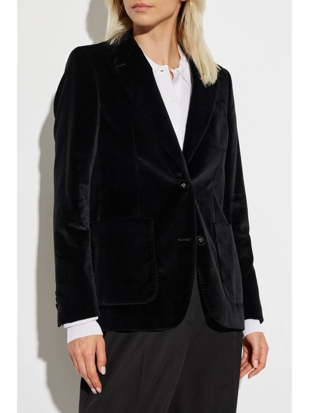 Officine Generale Velvet Blazer, Women's, Black - OFFICINE GENERALE - BALAAN 3