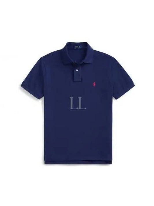 Red Pony Embroidery Short Sleeve Polo Shirt Blue - POLO RALPH LAUREN - BALAAN 2