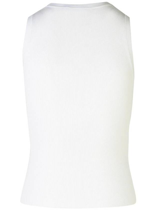 Moschino Jeans White Viscose Blend Tank Top - MOSCHINO - BALAAN 3