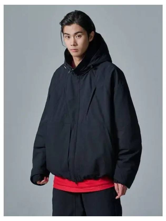 Hood cut out detail track jumper black domestic product GM0024061418485 - JUUN.J - BALAAN 1