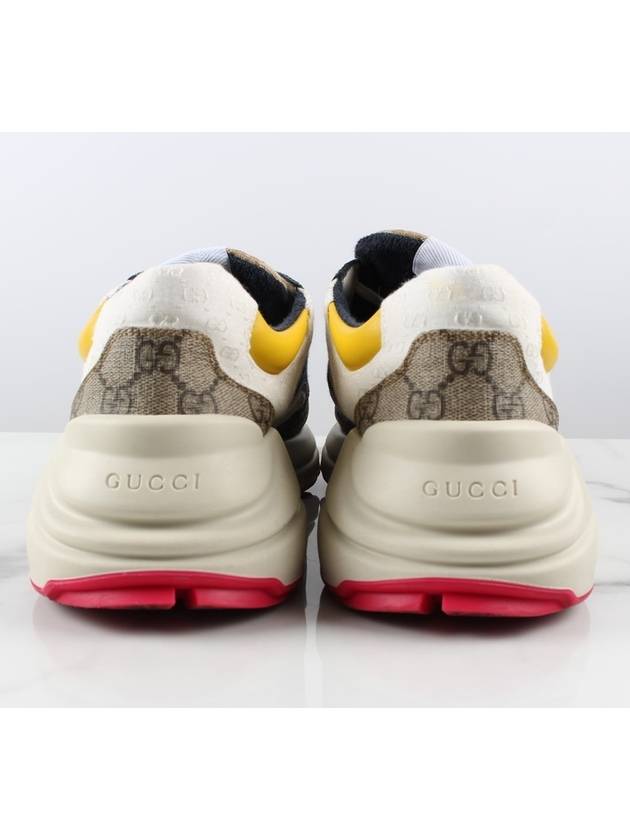 Gucci Rhyton GG Logo Supreme Chunky Sole Sneakers 7 5 - BALENCIAGA - BALAAN 4