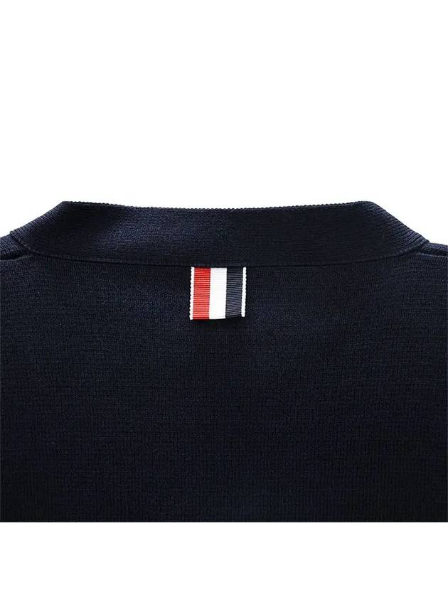 Milano Stitch 4 Bar Cardigan Navy - THOM BROWNE - BALAAN 9