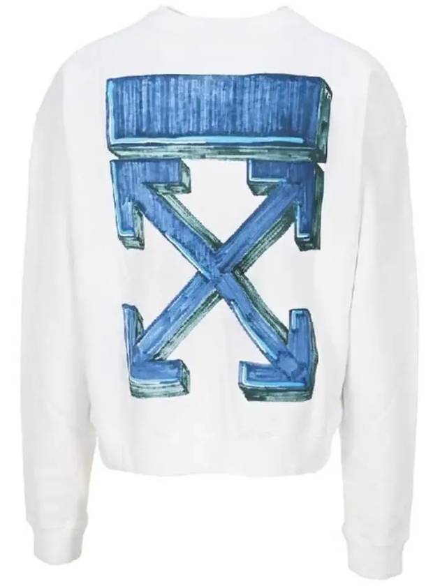 Marker Pen Arrow Sweatshirt White - OFF WHITE - BALAAN 4