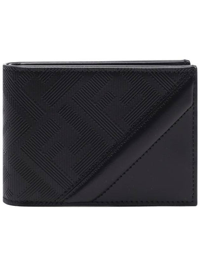 Shadow Diagonal Bifold Wallet Black - FENDI - BALAAN 2