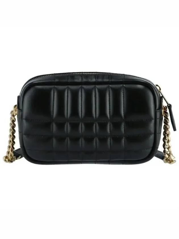 Quilted Leather Mini Lola Camera Shoulder Bag Black - BURBERRY - BALAAN 3