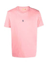 Men's Embroidered Central Pony Short Sleeve T-Shirt Pink - POLO RALPH LAUREN - BALAAN 1