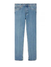 Cotton Back Logo Patch Straight Jeans Blue - GUCCI - BALAAN 2