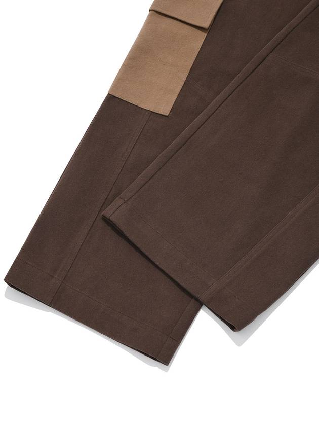 Unisex Cargo Wide Pants Brown - PHOS333 - BALAAN 10