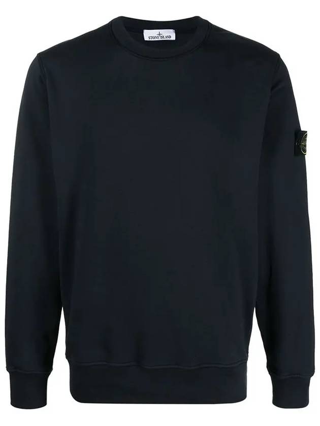 Wappen Patch Garment Dyed Sweatshirt Navy - STONE ISLAND - BALAAN 2