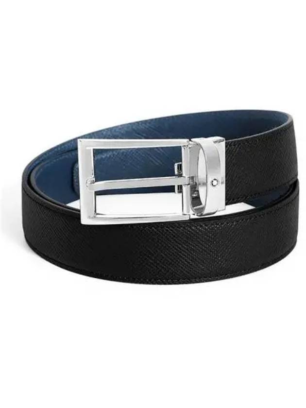 Reversible Cutting Belt Black Indigo - MONTBLANC - BALAAN 2