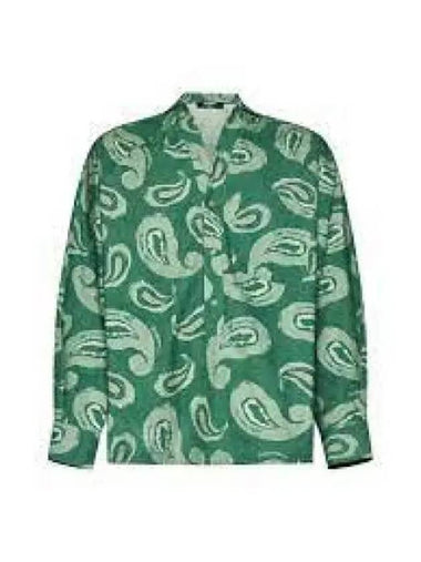 Jacquemus Le Au Pingo Shirt Green Paisley 235TO05013845CQSS23 969812 - JACQUEMUS - BALAAN 1