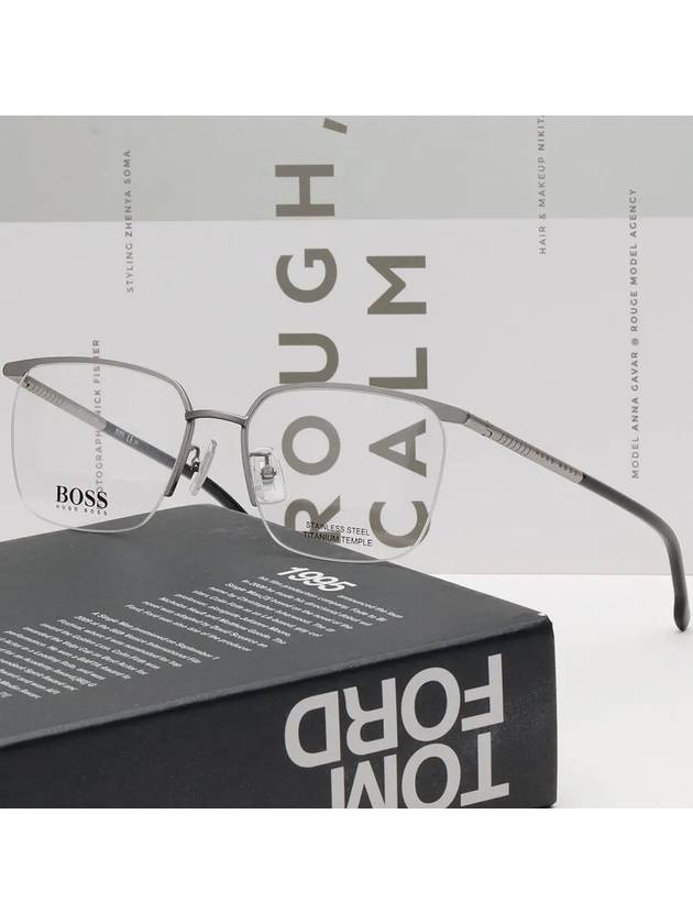 Hugo Boss titanium glasses frame BOSS1225F R81 light men s semi rimless - HUGO BOSS - BALAAN 2