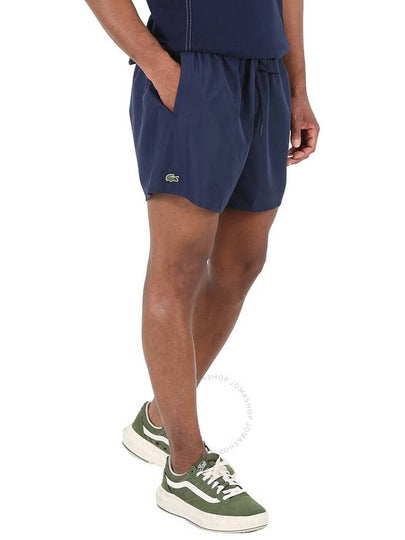 Lacoste Men's Navy Blue / Green Light Quick-Dry Swim Shorts, Size Medium - LACOSTE - BALAAN 2