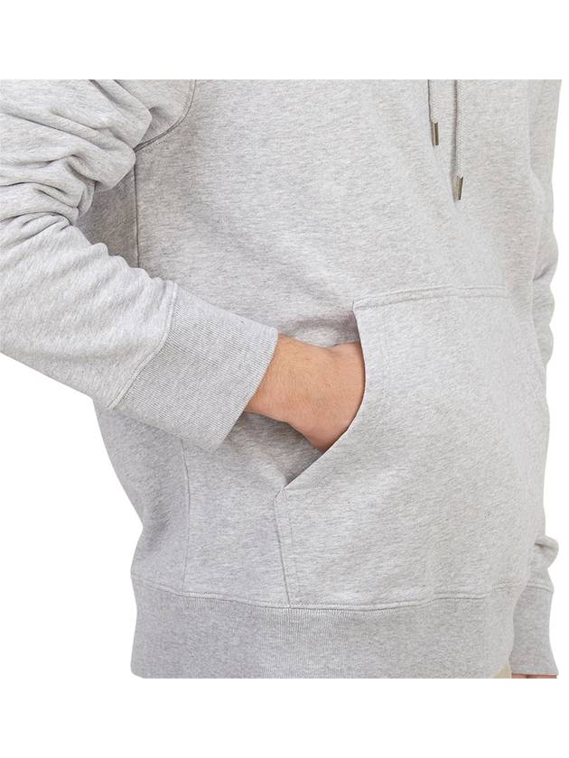 Oars Regular Hoodie Light Grey Melange - MAISON KITSUNE - BALAAN 10