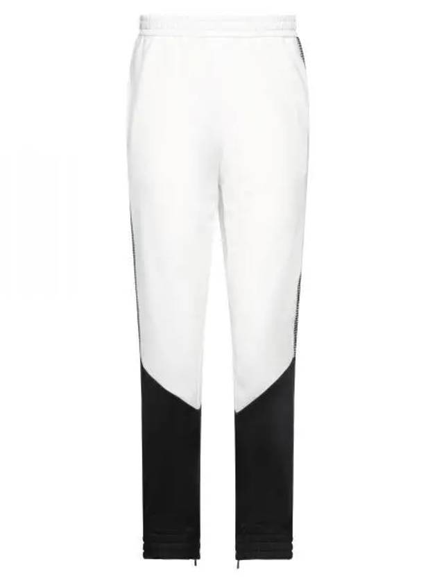 Color Block Logo Side JoGGer Track Pants Black White - FENDI - BALAAN 2