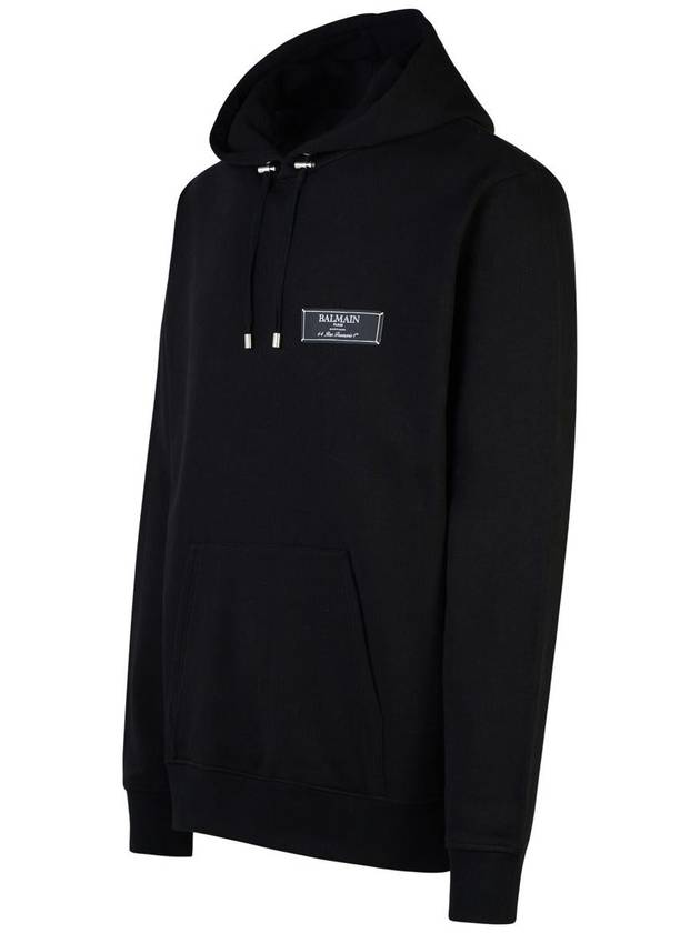 Balmain Black Cotton Sweatshirt - BALMAIN - BALAAN 2