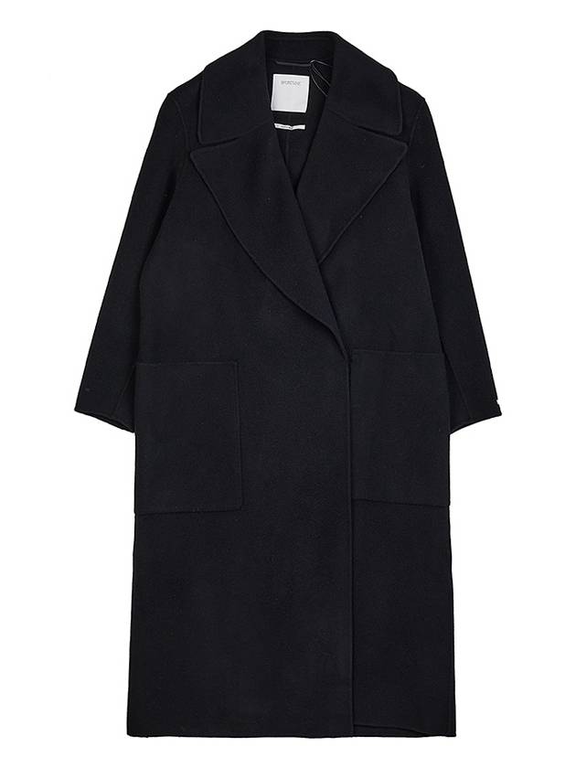 Bimba Double Face Wool Single Coat Black - MAX MARA - BALAAN 6