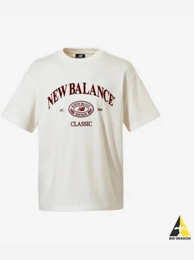 Uni Heritage Short T Shirt 39 IVORY - NEW BALANCE - BALAAN 1