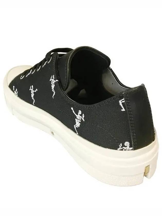 Skull Print Converse Low-Top Sneakers Black - ALEXANDER MCQUEEN - BALAAN 4