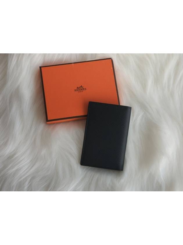 MC² Euclide Card Holder Epsom  Noir Black - HERMES - BALAAN 5