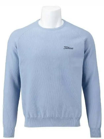 24 Pique Crew Neck Knit TLPMK130J SKY Men s - TITLEIST - BALAAN 1