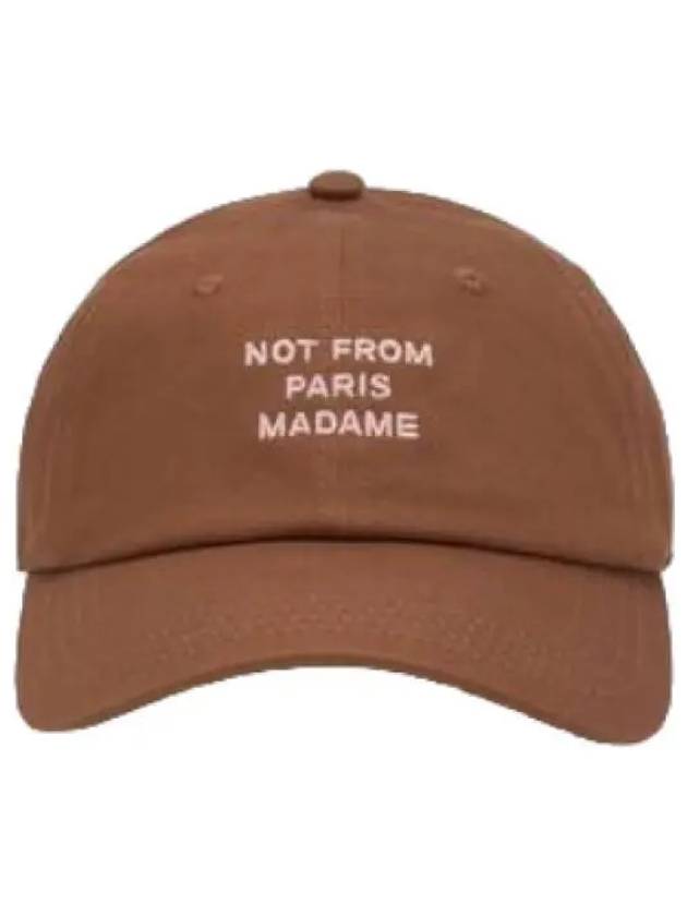 Drold Monsieur La Casket Slogan Brown Cap Hat - DROLE DE MONSIEUR - BALAAN 1