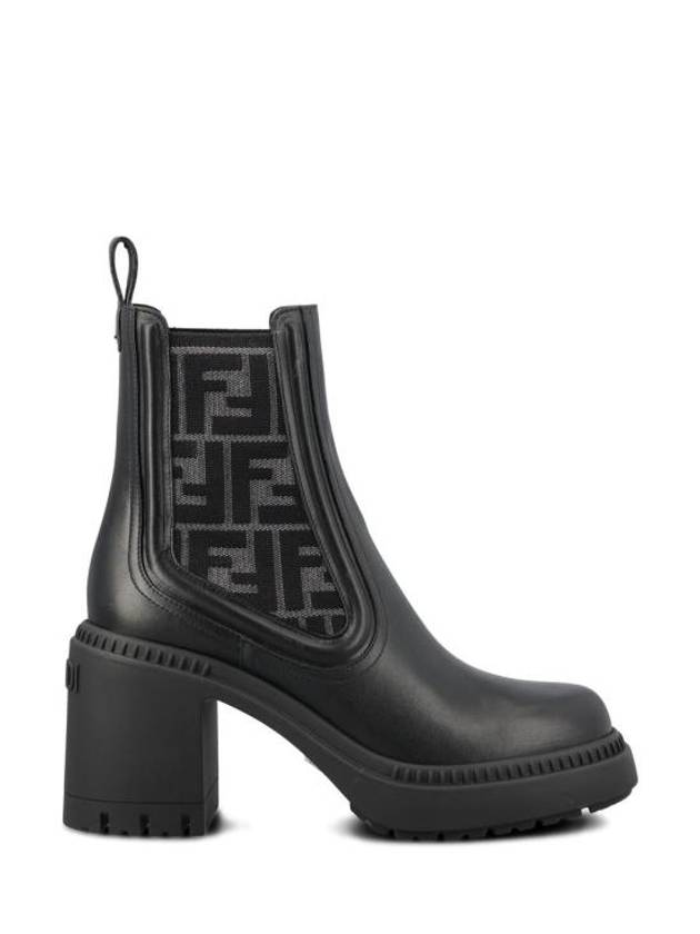 Domino Biker Middle Boots Black - FENDI - BALAAN 1