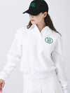 Rookie open collar neck long sleeve sweatshirt WHITE - MONBIRDIE GOLF - BALAAN 4