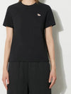 Baby Fox Regular Fit Short Sleeve T Shirt Black Women s - MAISON KITSUNE - BALAAN 3